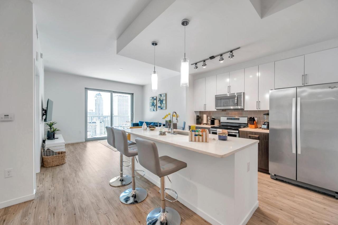 Luxury 1 Bedroom With Den Downtown Tampa Apt - City Views, Rooftop Pool, Workspace Esterno foto